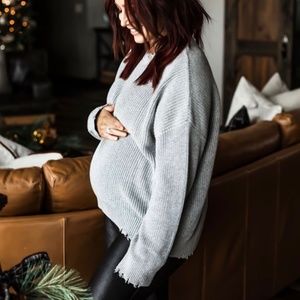 Lillie and Lottie distressed sweater